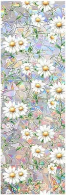 Zdjęcie produktu dla Folia okienna Unyqoos® PVC – Elektrostatyczna folia dekoracyjna i zapewniająca prywatność, imitująca witraż (kolorowa), 45 x 200 cm