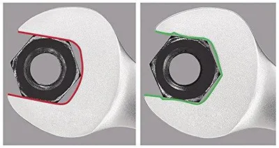 Ringschlüssel 6 mm, umschaltbar, 128 mm, legierter Stahl