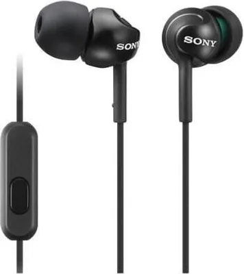 Obrázok produktu pre Sony MDR-EX110AP - Slúchadlá s mikrofónom - do uší - káblové - 3,5 mm konektor - čierne