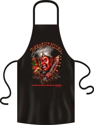 Produktbild von Grillschürze, Kochschürze, Küchenschürze, Teufelsgriller, Rahmenlos® 2921