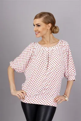 Produktbild von Damen Longshirt Muster Punkte, Keise, Gr. S/M; Muster 5