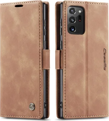 Image de Galaxy Note 20 Ultra Case, RetroPolyuréthaneLeather Case, Card Pockets, Magnetic Closure, Case with Stand Function for Samsung Galaxy Note 20 Ultra Brown