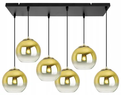 Obrázok produktu pre Závesná lampa Stropný svietnik Zlatý tienidlo 15 cm