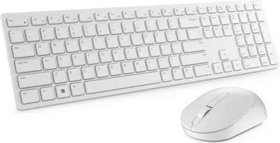 Immagine prodotto di Dell Pro KM5221W - Tastatur-und-Maus-Set - kabellos - 2.4 GHz - QWERTZ - Deutsch - weiß