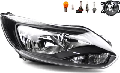 Immagine prodotto di Fari compatibili per Ford Focus, modelli dal 04/11 al 09/14, con lampade H7 e H1, inclusi fendinebbia e luci. Codici: 1786448, 1721995, 1724801, 1735192, 1751117, 1768369, 1838641, 187393. Johns