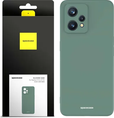 Produktbild von Spacecase Silikonhülle Realme 9 4G/9 Pro+ dunkelgrün