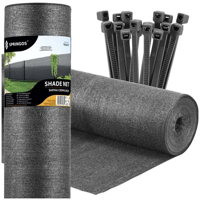 Productafbeelding van Zichtbreeknet | Zichtdoek | Privacynet | Schaduwdoek | Rol 1,5 x 25 m | 90 % Schaduw | 140g/m² | Antraciet