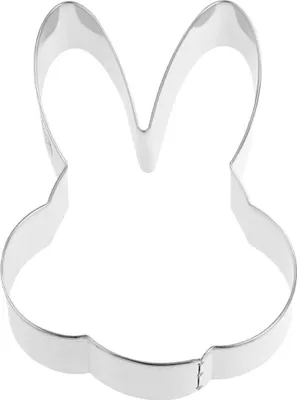 Produktbild von Dr. Oetker Ausstecher "Hasenkopf groß", Keks- und Plätzchenform aus der Serie "Goldiges Ostern" (Farbe: Silber)