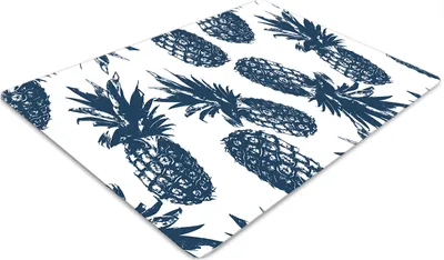 Produktbild von Stuhlunterlage Bürostuhlunterlage 120 cm x 90 cm Bodenmatte Bürostuhlunterlage - Graue Ananas