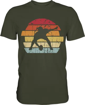 Produktbild von American Football Retro T-Shirt – Urban Khaki / L