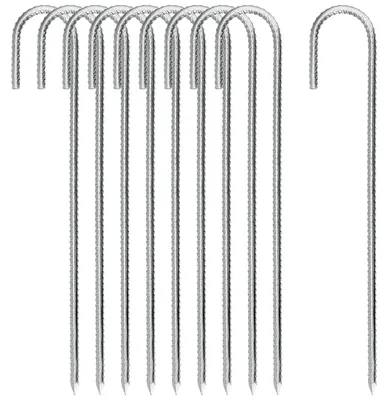 Immagine prodotto di Solidchoice - Confezione da 10 picchetti a terra da 40,6 cm - Ancoraggi robusti per tende e trampolini