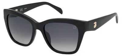 Zdjęcie produktu dla Okulary przeciwsłoneczne damskie Tous Stob40, czarne, gradient dymny / Okulary przeciwsłoneczne damskie, czarne, gradient dymny, kategoria 3