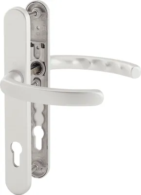 Image de Garniture à béquilles LUXEMBOURG - sur LS PZ88, 67 - 72, VK : 8,5, argent anodisé ÖNORM