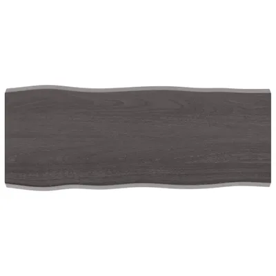 Produktbild von Tischplatte 100x40x(2-4) cm Massivholz Behandelt Baumkante