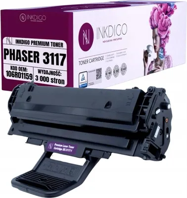 Produktbild von Inkdigo Toner 106R01159 für Xerox Phaser 3112, 3117, 3117V, 3122 – Schwarz, 3000 Seiten,