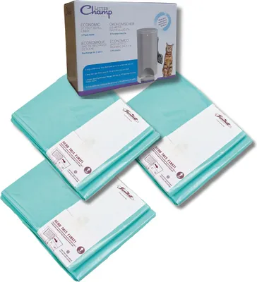 3 x Müllbeutel-Folienschlauch für Katzenstreu-Entsorgungseimer M250LS von Janibell®