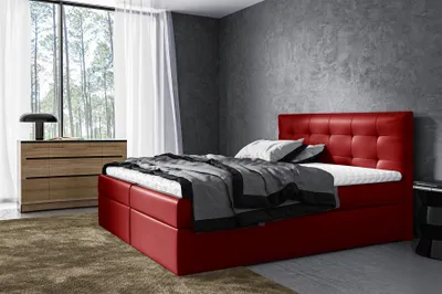Produktbild von Boxspringbett Schlafzimmerbett VIDE 180x200cm Kunstleder Madryt inkl. Bettkasten