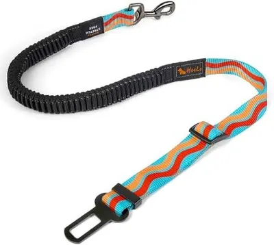 Produktbild von Anschnallgurt Hund Auto Elastischem Verstellbar Bungee Reflektierendem Nylon,Hundegurt Rückbank Reise Geschirr Sicherheitsgurt fix Gurt Katzen Hausti Leine Zubehör Karabin (Himmelblau) | Bungee reflektierendem Nylon, Hundegurt Rückbank Reise Geschirr, Sicherheitsgurt fix Gurt, Haustier Leine Zubehör