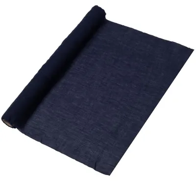 Produktbild von Marineblauer Tischläufer aus Musselin 48 cm x 5 m für Hochzeiten - Einheitsgröße