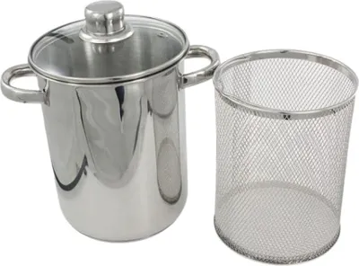 Produktbild von OTIX Spargeltopf, Spargelkocher aus Edelstahl, Silber, 21×