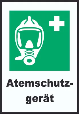 Produktbild von Atemschutzgerät A5 (148x210mm) Schild