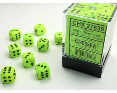 Produktbild von Chessex Vortex W6x36 Bright Green/Black