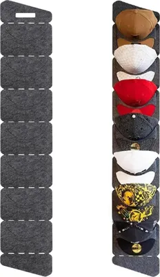 Produktbild von Cap-Organizer Türorganizer mit 7 Fächern und Hängespeicher - Faltbar - Für Baseballmützen - Uni - Platzsparend