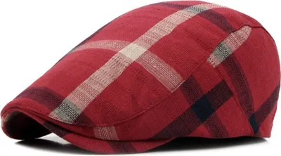 Zdjęcie produktu dla Stylowy Beret Męski Teo w Kolorze Czerwonym - Komfort i Ciepło KP15471