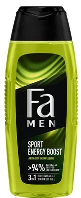 Produktbild von Fa Men Sport Energy Boost Shower Gel – 6 x 250 ml