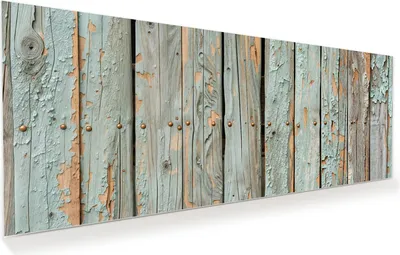 Produktbild von Glasbild 125x50cm in XXL für Wohnzimmer, Schlafzimmer Motiv Verwitterte Holzbretter
