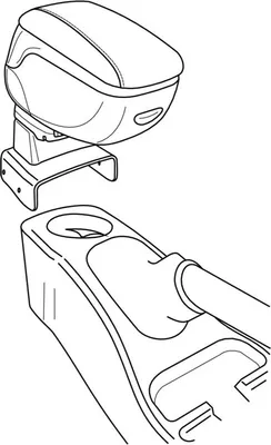 Immagine prodotto di Staffa per bracciolo Lampa compatibile per Ford Tourneo Connect (06/02>10/13)
