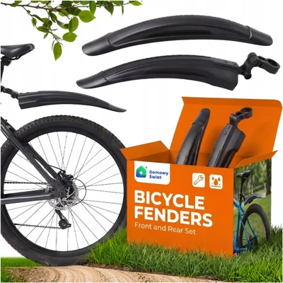 Produktbild von Fahrrad-Schmutzfänger, Komplettsatz (Vorne Und Hinten), Universell, Schnellmontage Für Fahrräder
