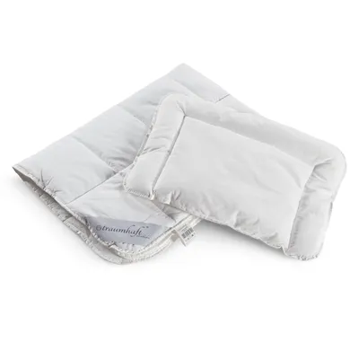 Produktbild von AKTION - Bettenset für Babys- und Kinder mit Karo-Steppung, 100x135 cm und 40x60 cm
