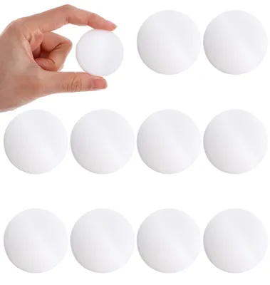 Produktbild von 10 Wandtürstopper, Ø 40 mm, selbstklebend, Gummipuffer zum Stoppen von Türen und zum Schutz von Türgriffen, kein Bohren erforderlich