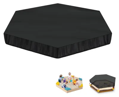 Produktbild von Sandkasten Abdeckplane 180x150x20cm Wasserdicht Winddicht 420D Oxford Stoff