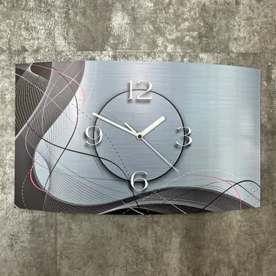 Obrázek produktu pro Abstraktní šedé designové nástěnné hodiny moderní designové nástěnné hodiny tiché bez tikání dixtime 3DS-0053