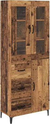 Image de Haut Armoire Bois Ancien 69,5 x 34 x 180 cm Bois d'ingénierie