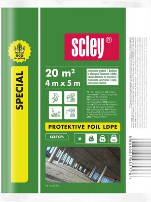 Zdjęcie produktu dla Grubość folii ochronnej 4 x 5 m SCLEY