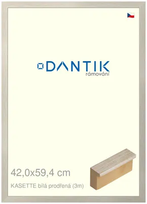 Obrázok produktu pre Rám DANTIK 42x59,4 | KASSETTE biely dierovaný (Plexi Clear)