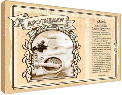 Immagine prodotto di vianmo Insegna in legno 20x30 cm Apotheker