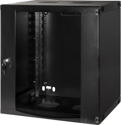 Image de Armoire murale/armoire serveur 19" U12 540 x 450 x 595 mm Non assemblé Noir