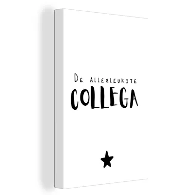 Obrázok produktu pre OneMillionCanvasses® - Maľba na plátne - Obraz na plátne Nástenná maľba na plátne - Kolega - Citáty - Najlepší kolega - Príslovia - 60x90cm -
