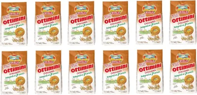 Produktbild von 12x Divella Ottimini Croccanti Integrali 7 Cereali Vollkornkekse mit 7 Müsli 300g Biscuits Cookies italienische Kekse