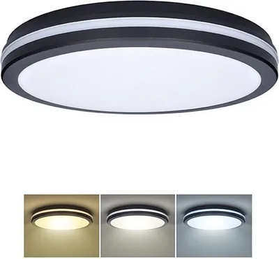 Obrázok produktu pre Solight Čierne LED stropné/nástenné svietidlo 36-44W I65 CCT WO821