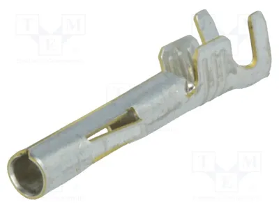Produktbild von 20x Kontakt verzinnt weiblich ÷ MLX 0,5÷2,5mm2  6,35mm 02-08-1001 Signteckverbinder, R