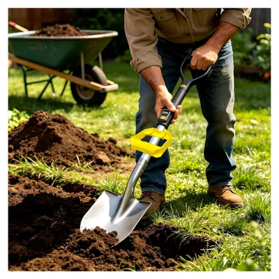Produktbild von Ergonomischer Schaufelstiel-Aufsatz für Gartenwerkzeuge