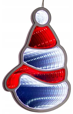 Obrázek produktu pro LED zrcadlo Schneemann – Svítící vánoční dekorace se zrcadlovým efektem pro okna a interiér