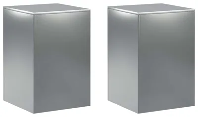 Produktbild von Pflanzenständer 2 pcs Silber 40 x 40 x 60 cm Edelstahl