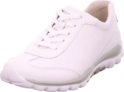 Image de Gabor ROLLINGSOFT Chaussures à lacets pour femmes - chaussures basses sportives blanches loisirs NEU