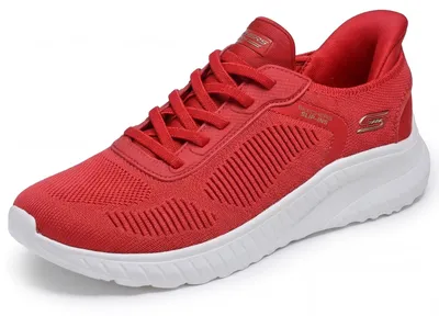 Immagine prodotto di Skechers Scarpe da donna senza lacci, modello BOBS Squad Chaos, colore rosso, taglia 36.5 EU